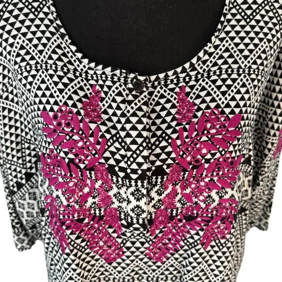 MAEVE Anthropologie Southwestern-Inspired Top, Size Small - Picture 2 of 8
